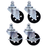 Set of 4 Heavy Duty 4 Tire Wheel Dolly Car Stakes 6000lbs Capacity--Gray Steel