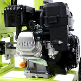 Log Splitter Portable 20 Ton Auto Return Ram System 7HP Engine Horizontal Full Beam Steel Wedge Firewood Splitting Forestry Harvesting EPA Compliant--Green