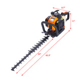 26cc 2 Cycle Gas Powered Hedge Trimmer Double Sided Blade 24" Recoil