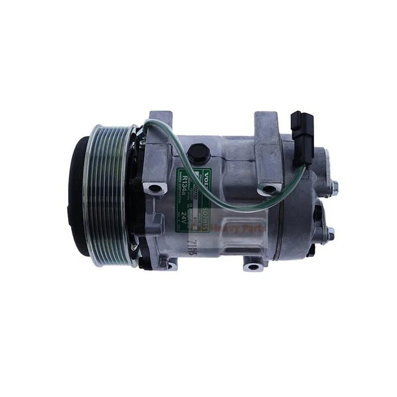 7H15 A/C Compressor 4493 with PV8 Clutch Fits for Volvo Truck VHD VNL VNM VNX - Fab Heavy Parts