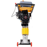 7HP Gas Engine Powered Tamper Rammer Jumping Jack Compactor Walk - Behind Jumping Jack Compactor 196CC Engine Tamper for Concrete & Soil - Fab Heavy Parts
