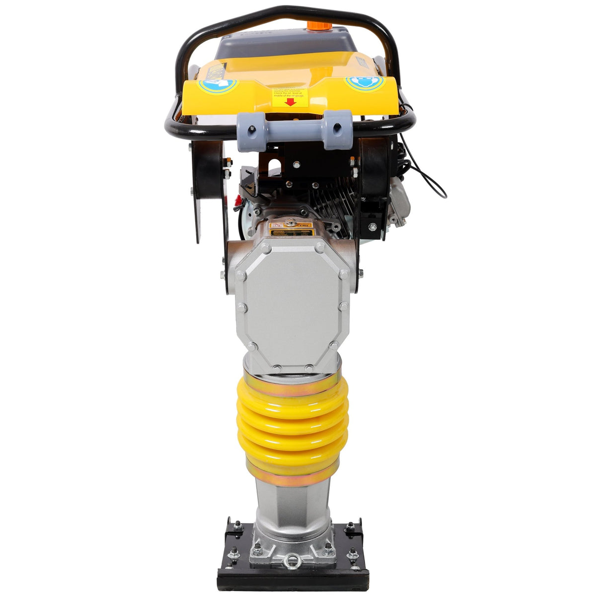 7HP Gas Engine Powered Tamper Rammer Jumping Jack Compactor Walk - Behind Jumping Jack Compactor 196CC Engine Tamper for Concrete & Soil - Fab Heavy Parts