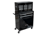 8 - Drawer Tool Storage Cabinet High Capacity Rolling Chest with Wheels and Drawers Black - Fab Heavy Parts