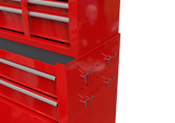 8 - Drawer Tool Storage Cabinet High Capacity Rolling Chest with Wheels and Drawers Red - Fab Heavy Parts