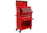 8 - Drawer Tool Storage Cabinet High Capacity Rolling Chest with Wheels and Drawers Red - Fab Heavy Parts