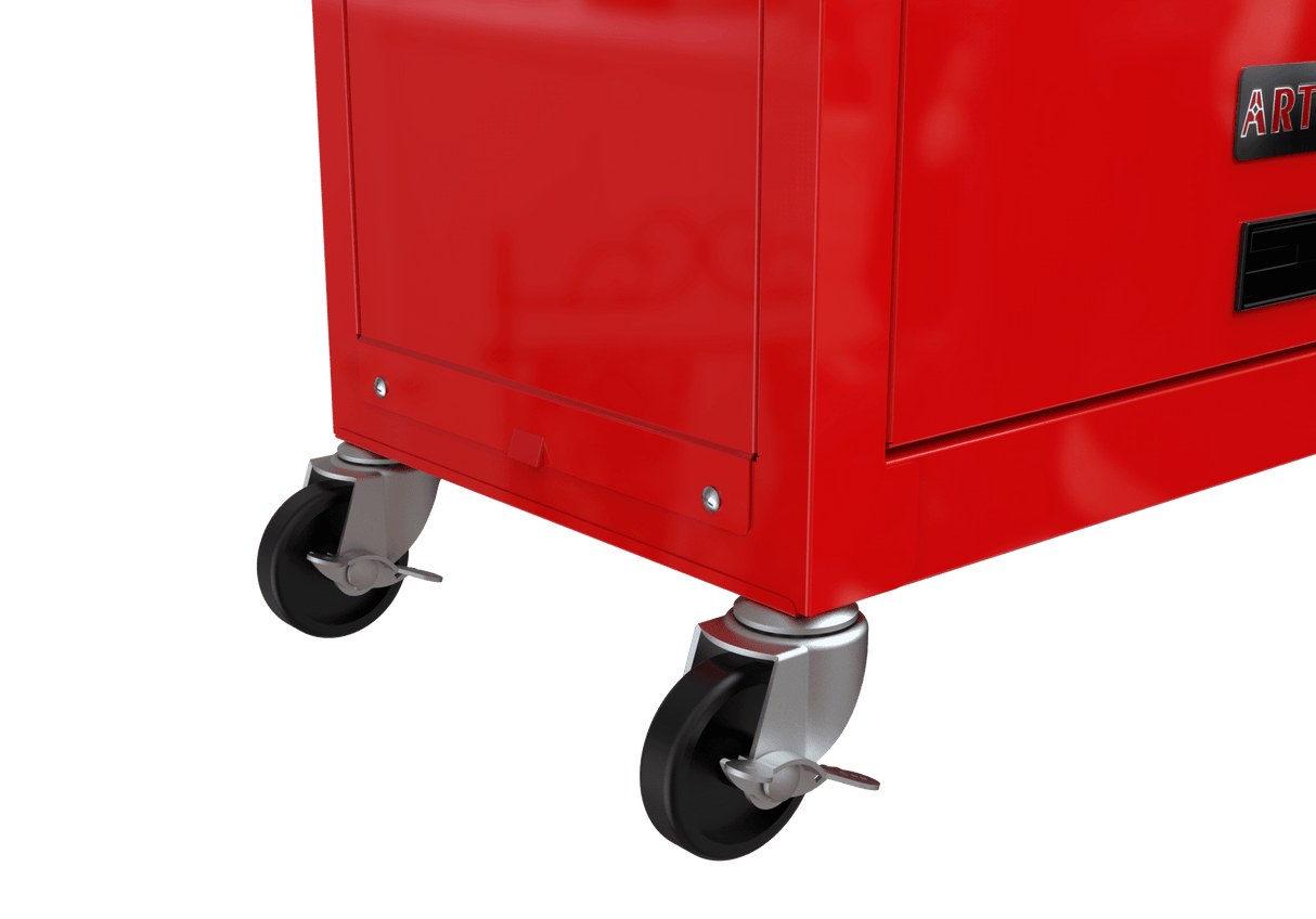8 - Drawer Tool Storage Cabinet High Capacity Rolling Chest with Wheels and Drawers Red - Fab Heavy Parts