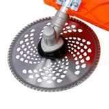 8 in 1 Multi - Functional Trimming 56CC 2 - Cycle Garden Tool System with Gas Pole Saw Hedge Trimmer Grass Trimmer and Brush Cutter EPA Compliant - Fab Heavy Parts