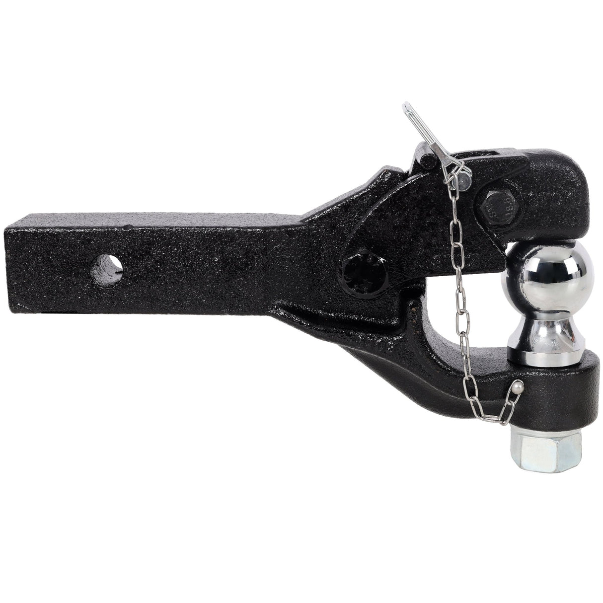 8 Ton 16000 LBS Pintle Hook 2 Inch Pintle Hitch Receiver with 2 Inch Trailer Bal Fits 2.5 to 3-inch Lunette Ring for Trailers - Fab Heavy Parts