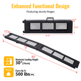 80" Steel Loading Ramp 500LBS Capacity Portable Motorcycle Folding ATV - Fab Heavy Parts