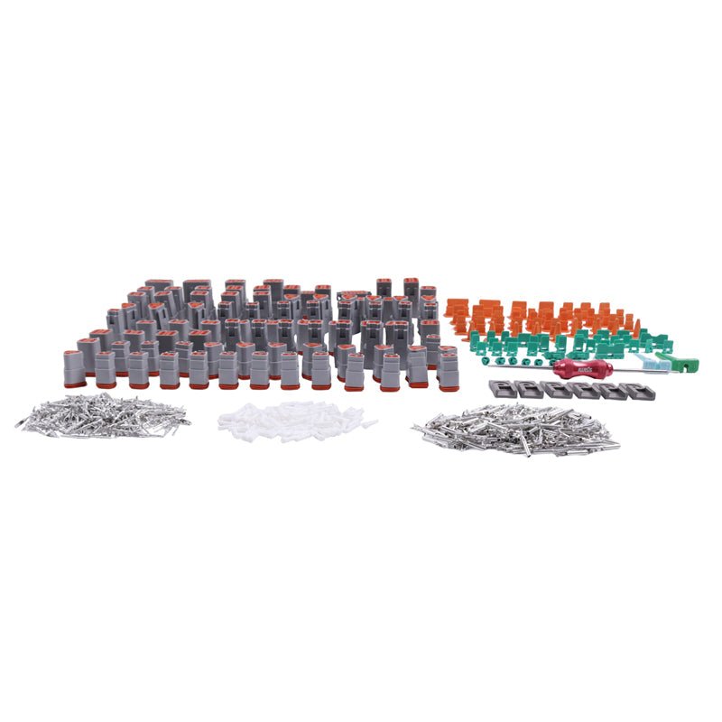 800 Piece Deutsch DT Connector Kit Stamped for 14 16 18 20 GA. WIRE - Fab Heavy Parts