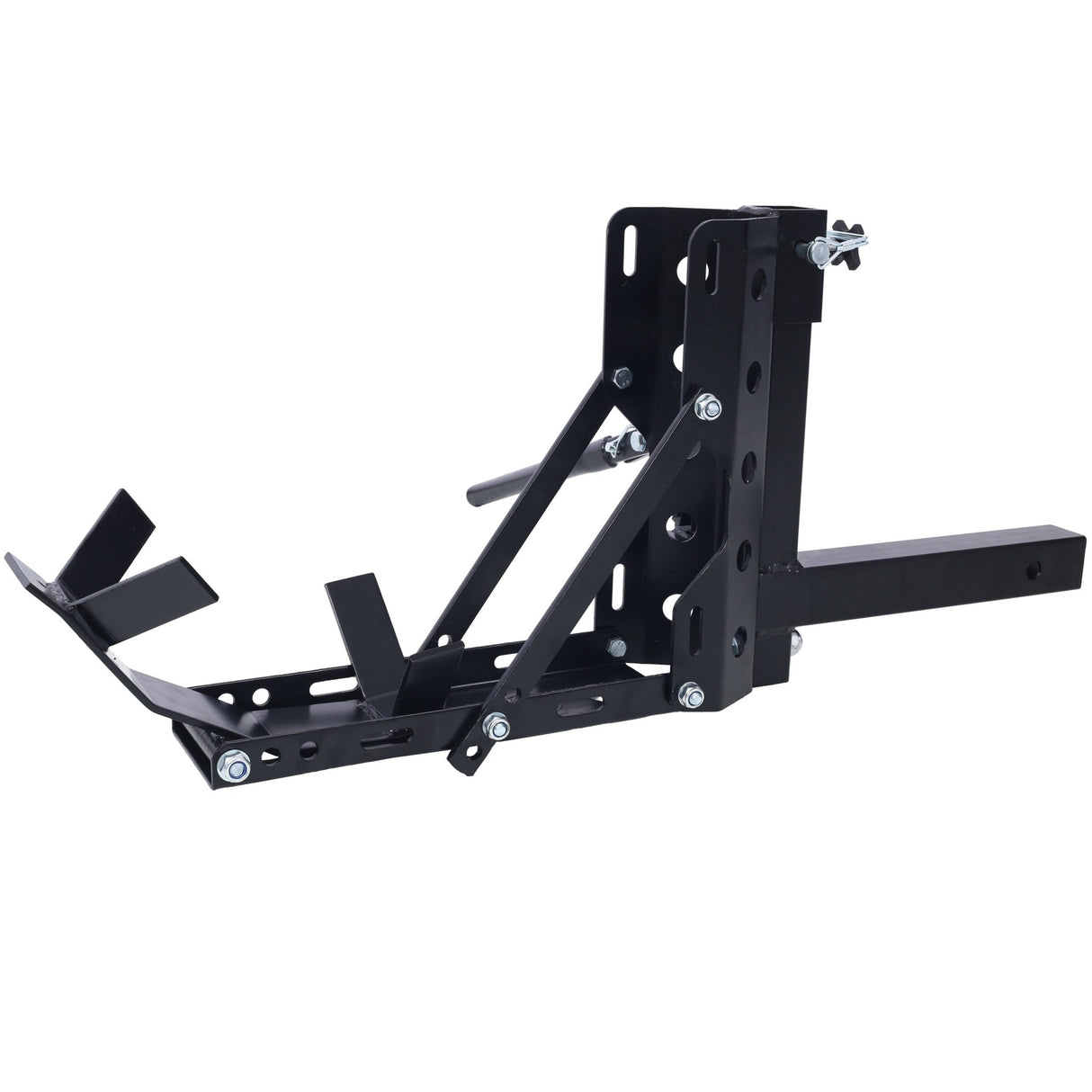 800LBS Motorcycle Trailer Hitch Scooter Hauler Mount Rack 2" Tow Carrier Receiver Heavy Duty Steel - Fab Heavy Parts