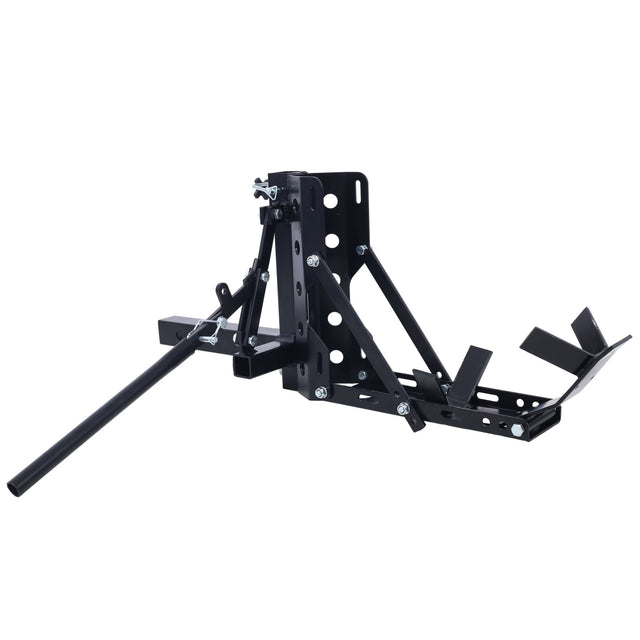 800LBS Motorcycle Trailer Hitch Scooter Hauler Mount Rack 2" Tow Carrier Receiver Heavy Duty Steel - Fab Heavy Parts