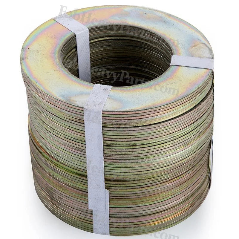 80*140*2mm Steel Large Bucket Shim Washer Spacer Kit for Excavator Loader Digger - Pack of 10 - Fab Heavy Parts