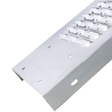 Pack of 2 77" L 960lbs Capacity Loading Ramps with 4pcs Pedal--Silver