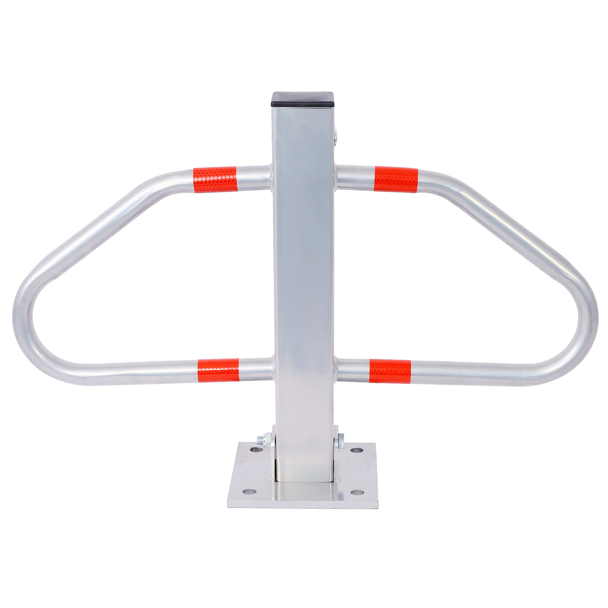 Bollard Pole Barrier with Lock--Gray