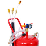 24L 6.3 Gallon Air Pneumatic Waste Oil Extractor Portable Oil Drain Tank Professional Integrated Level Gauge