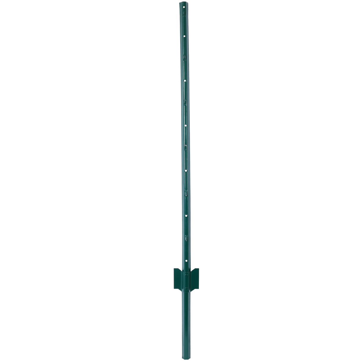4Feet 10Pack Heavy Duty Metal Fence Post with U-Channel Steel U-Post for Holding Garden Wire Corner Anchor--Green