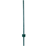 4Feet 10Pack Heavy Duty Metal Fence Post with U-Channel Steel U-Post for Holding Garden Wire Corner Anchor--Green