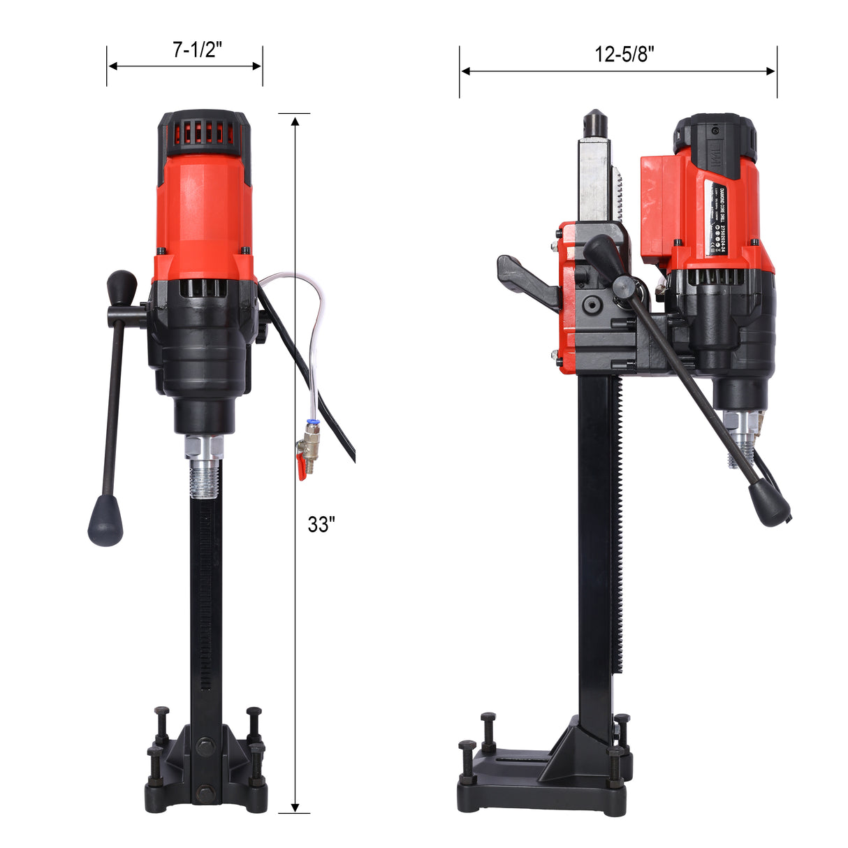 Diamond Core Drilling Machine Wet&Dry Drill Rig with Stand 700RPM Speed 9.4in Diameter 3200W