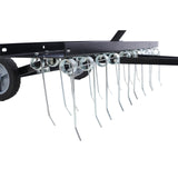 40-Inch Lawn Sweeper Tow Behind Dethatcher--Black