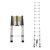 Telescoping Ladder 12.5FT Aluminum Alloy Portable Heavy Duty 300 lbs Capacity