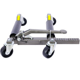 Set of 2 Wheel Dolly Car Skates Positioning Hydraulic Tire Jack Ratcheting Foot Pedal Lift 1,250lbs Capacity