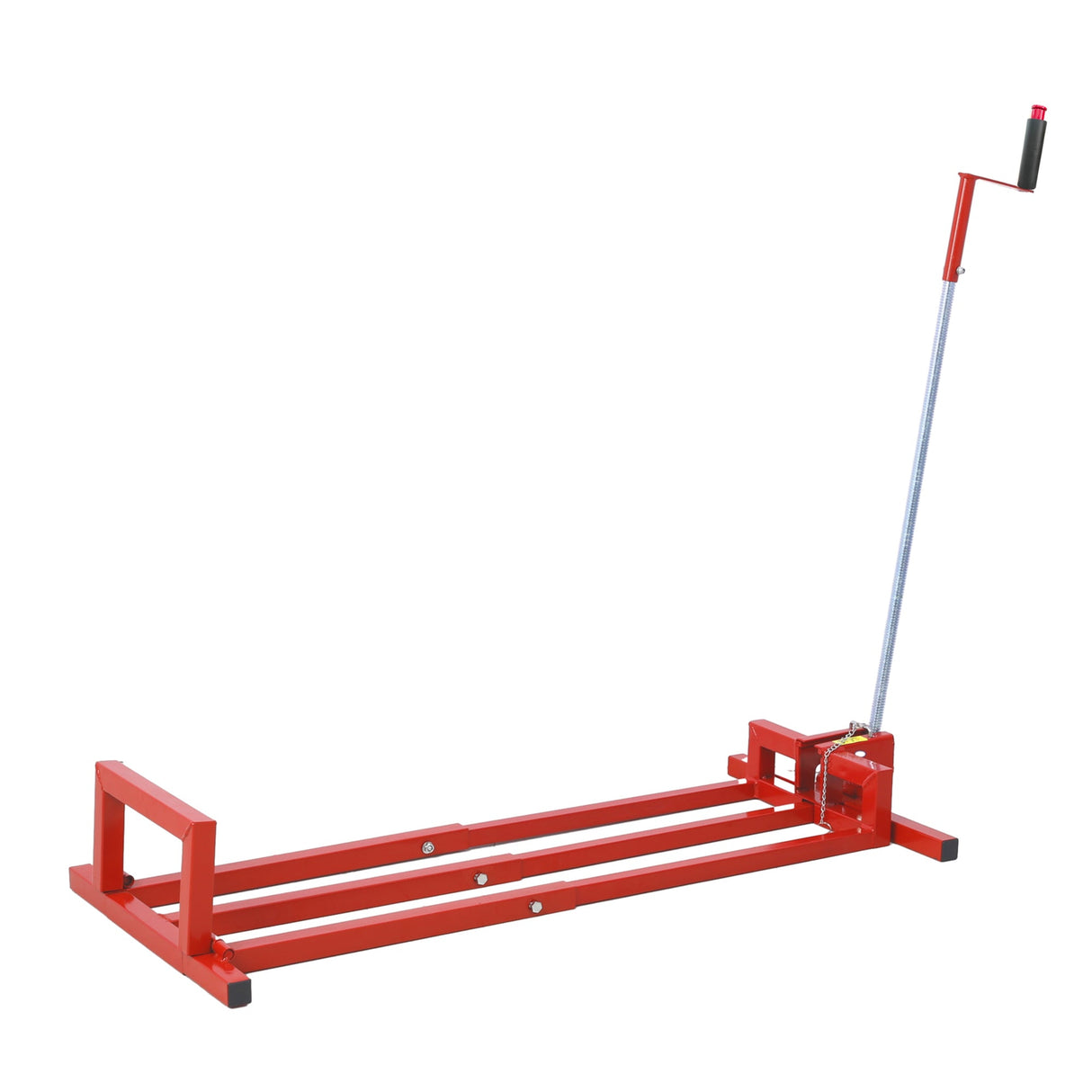 880 Lbs Heavy Duty Steel Riding Mower Lift Jack Foldable Telescopic Maintenance with Manual & Power Tool Handle - Fab Heavy Parts