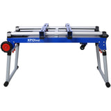 5-in-1 Portable Workbench with Detachable Miter Saw Stand & Height Adjustable Legs Scaffold/Dolly/Creeper/Platform