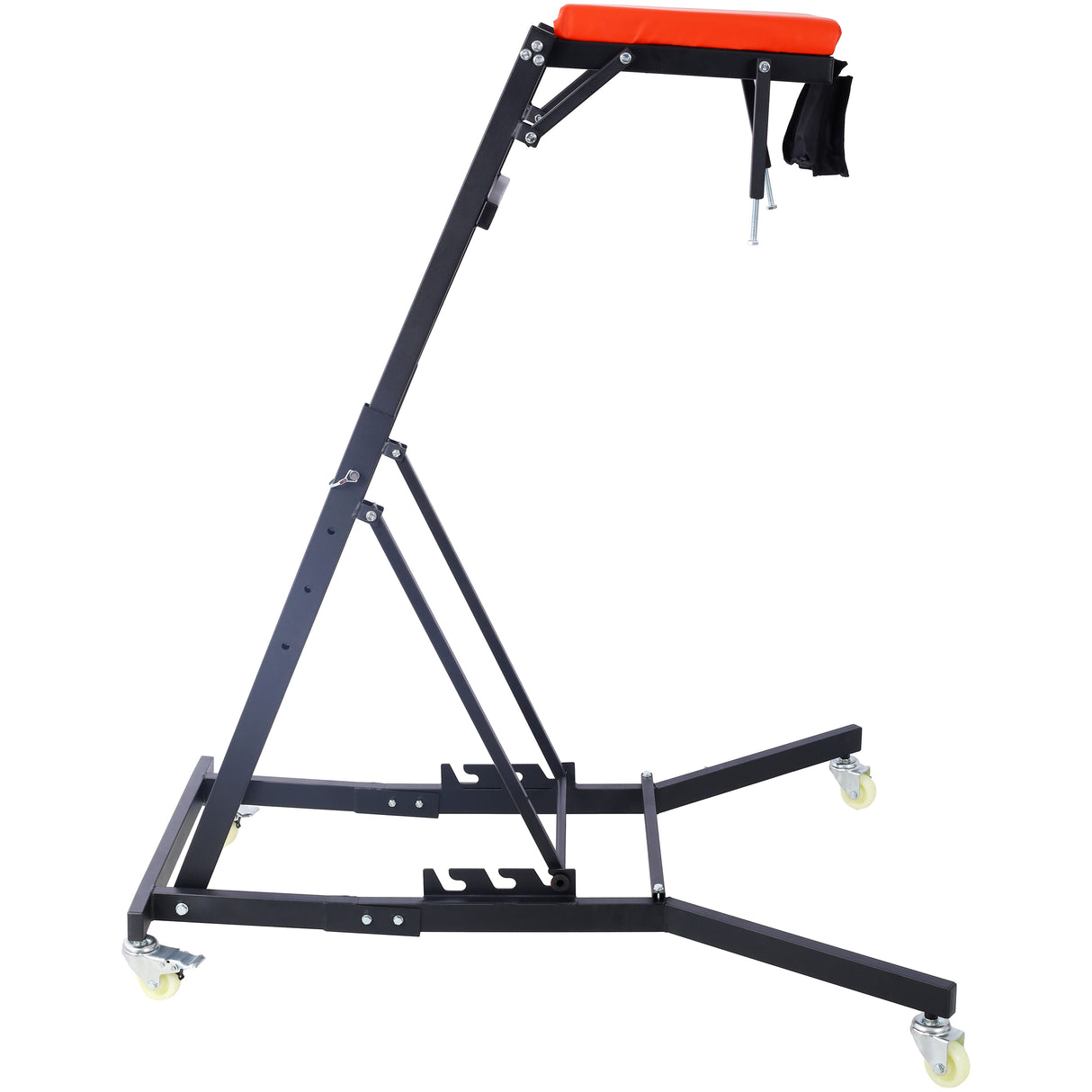 Top Automotive Engine Creeper 42.5"-66" 330 LBS Capacity High Top 4 Swivel Caster Wheels Padded Deck Foldable