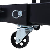 Motor plegable de 2 toneladas Taller de recolectores de cerezo Levante de elevación de acero de servicio pesado con 6 ruedas de hierro