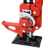 High Lift Jack 60" Utility 7000 lbs Capacity Ratcheting Off Road Heavy-Duty Bumper--Red