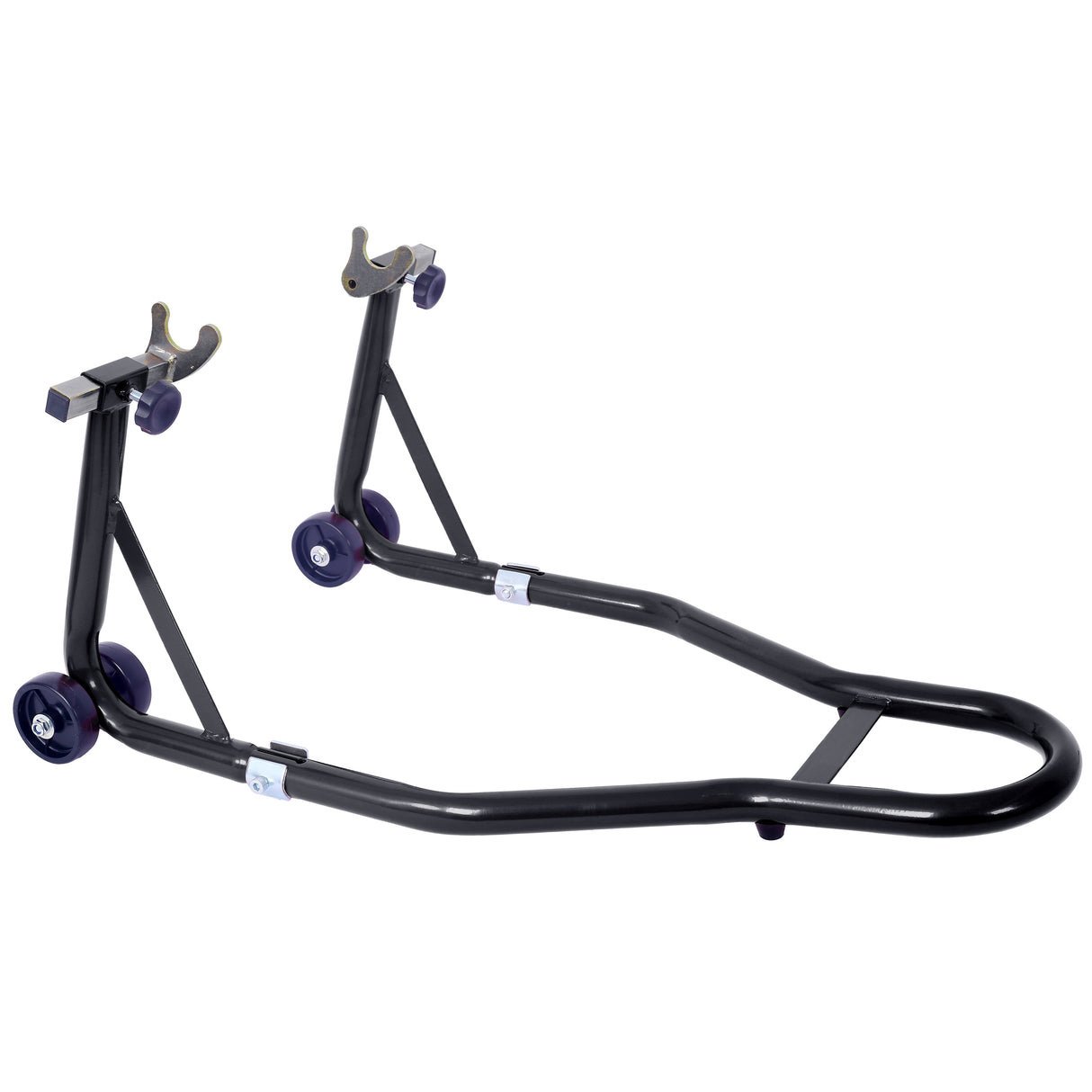 Motorcycle Stand 1000LB Sport Bike Front and Rear Wheel Lift Swingarm Paddock U--Black