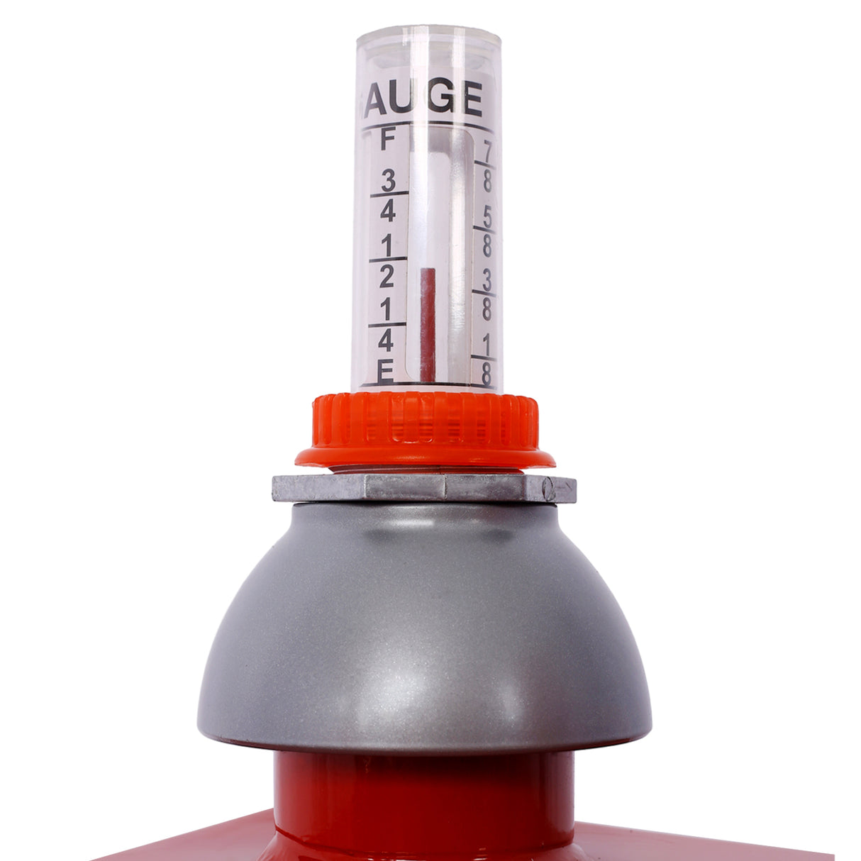 30 Gallon Gas Caddy With Wheels Reversible Rotary Hand Siphon Pump Storage--Red