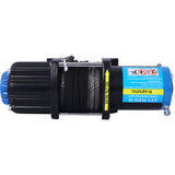 4500 lb Electric Winch 12V Waterproof Synthetic Rope Trailer with Wired and Wireless Remote