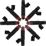 8PCS Fuel Injectors 53032145AA RL032145AA Fits for Jeep 2001 - 2004 Grand Cherokee for Dodge 2002 - 2003 Ram 1500, 2001 - 2003 Durango/Dakota, 4.7L - Fab Heavy Parts