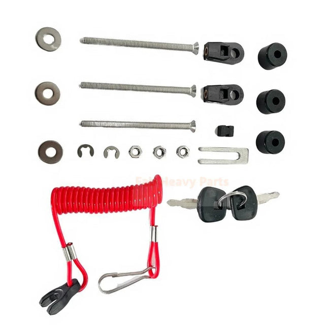 8Pins 5M Remote Control Box No Trim Switch & Key 3GFQ845001 Fits for Tohatsu Outboard - Fab Heavy Parts