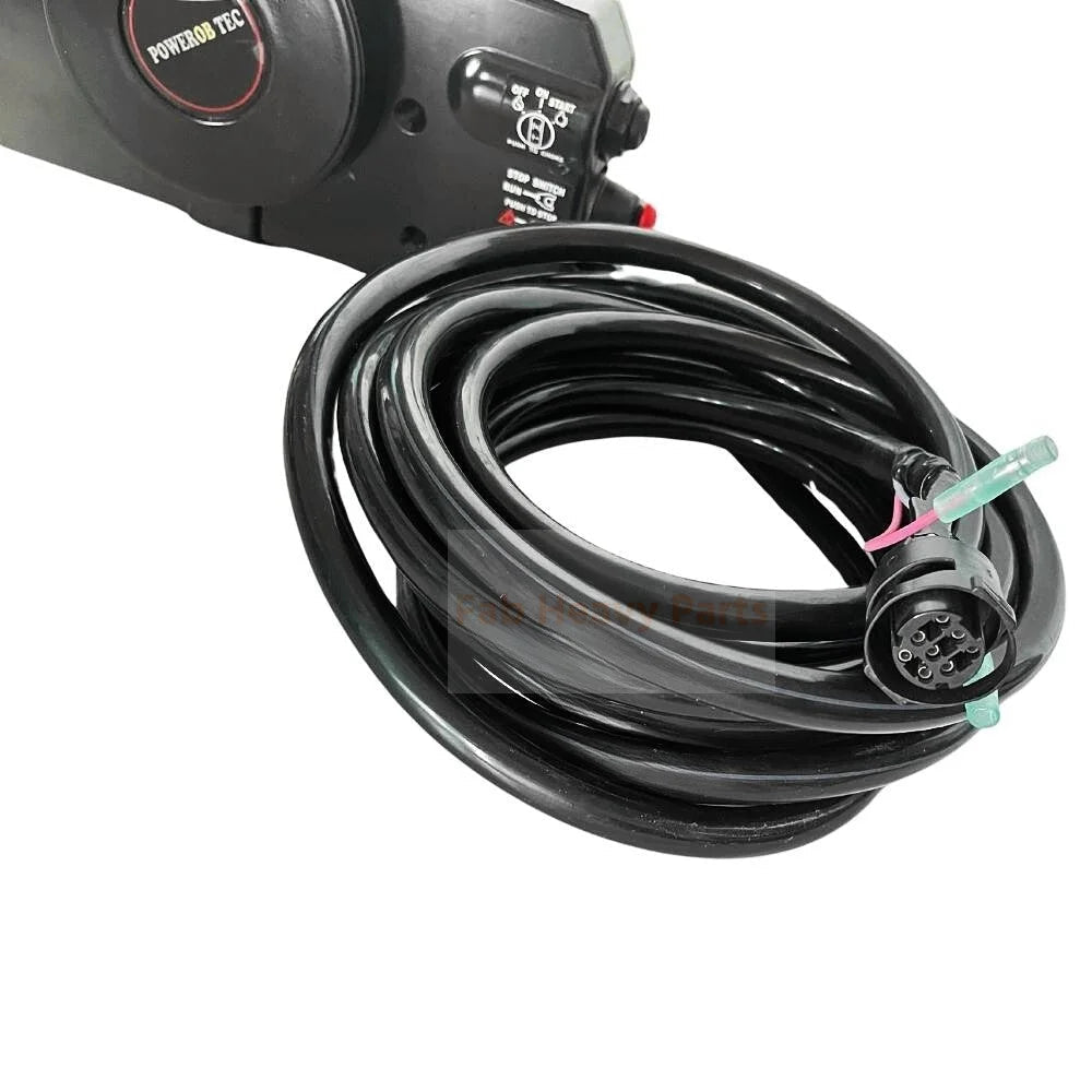 8Pins 5M Remote Control Box No Trim Switch & Key 3GFQ845001 Fits for Tohatsu Outboard - Fab Heavy Parts