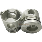 8X Piston with Pin and Clips L 13216 - 1560 / R 13226 - 1140 Fits For Hino Engine EF550 - Fab Heavy Parts
