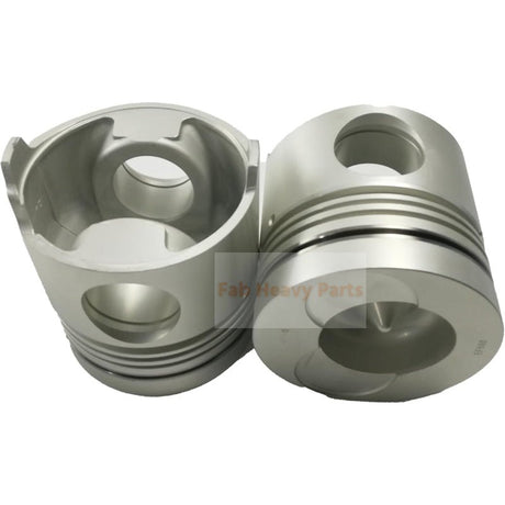 8X Piston with Pin and Clips L 13216 - 1560 / R 13226 - 1140 Fits For Hino Engine EF550 - Fab Heavy Parts