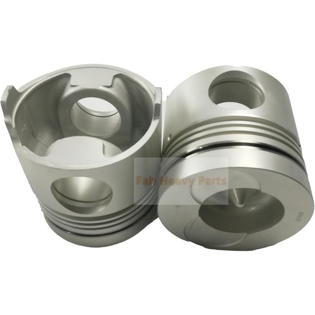 8X Piston with Pin and Clips L 13216 - 1560 / R 13226 - 1140 Fits For Hino Engine EF550 - Fab Heavy Parts