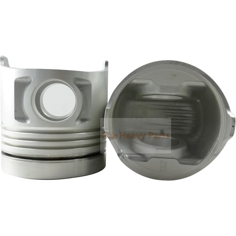 8X Piston With Pin And Clips R 13216-2980 L 13216-2681 Fits For Hino F17D-TI F17DTI Engine Parts