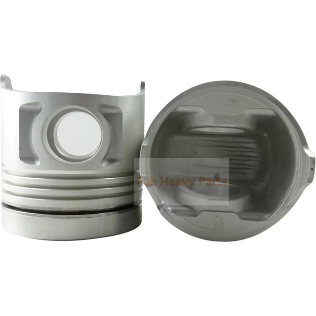 8X Piston With Pin And Clips R 13216-2980 L 13216-2681 Fits For Hino F17D-TI F17DTI Engine Parts