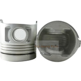8X Piston With Pin And Clips R 13216 - 2980 L 13216 - 2681 Fits For Hino F17D - TI F17DTI Engine Parts - Fab Heavy Parts