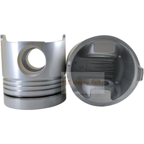 8X Piston with Pin and Clips R 13226-1200 L 13216-2050 Fits For Hino Engine F17D