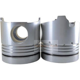8X Piston with Pin and Clips R 13226 - 1200 L 13216 - 2050 Fits For Hino Engine F17D - Fab Heavy Parts