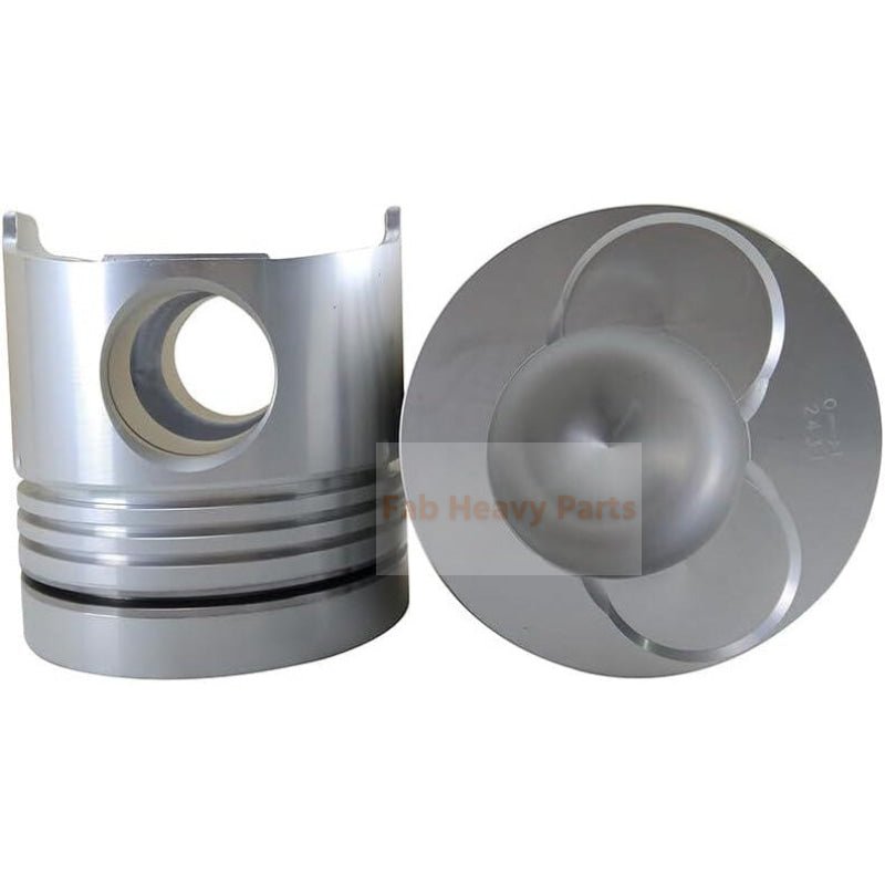 8X Piston with Pin and Clips R 13226 - 1200 L 13216 - 2050 Fits For Hino Engine F17D - Fab Heavy Parts