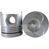 8X Piston with Pin and Clips R 13226 - 1200 L 13216 - 2050 Fits For Hino Engine F17D - Fab Heavy Parts