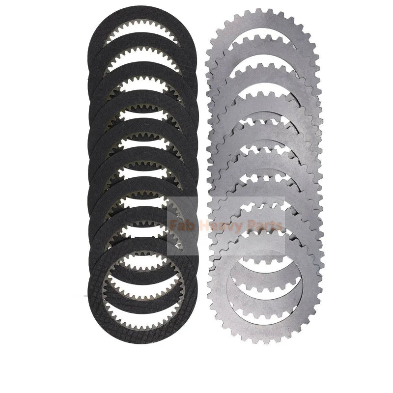 9 Pcs Clutch Plates & Disc AT179473 T158801 Fits For John Deere 310E 410E 410G 315SJ - Fab Heavy Parts