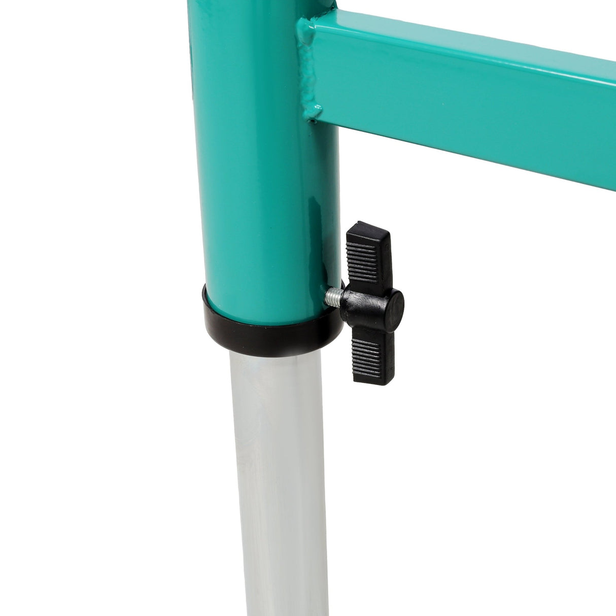 9 Roll Heavy Duty Adjustable Height Length Conveyor Roller Stand 440 lbs. Weight Capacity - Green - Fab Heavy Parts