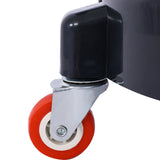 11.2 Inch Bucket Dolly Removable Rolling Bucket 5 Roll Swivel Casters Turning--Black